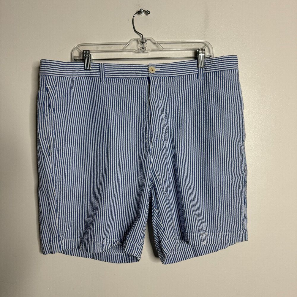 Polo by Ralph Lauren Blue and White Striped Men’s Shorts - Picture 3 of 7